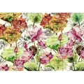 Komar Vliestapete Vlies - Lotus - Größe 368 x 248 cm, glatt, bedruckt, Wohnzimmer, Schlafzimmer bunt|grau
