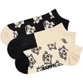 HAPPY SOCKS Happy Socks Unisex Sneaker-Socken, 3er Pack - Low Socks, Muster, Farbmix