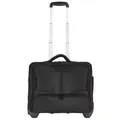 Dermata 2 Rollen Businesstrolley 41 cm Laptopfach  schwarz