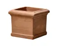 Teramico Pflanzkübel Terrakotta Modell "Cubo Liscio" 25cm frostfest, 100% Frostfest