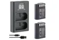Blumax Set mit Lader für Panasonic DMW-BLK22 2250mAh 7,4V Kamera-Akku