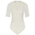 Nina Von C. Shirtbody Spitzen Body Trachtenbody Hanna (Stück, 1-tlg) leicht transparent, V-Ausschnitt beige 44