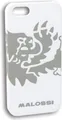 Handyhülle Malossi Schutzhülle mit Löwe Logo grau für iPhone 4-4S, weiß