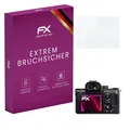 atFoliX Glasfolie kompatibel mit Sony Alpha a7R III Panzerfolie, 9H Hybrid-Glass FX Schutzpanzer Folie