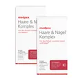 medpex Haar & Nägel Kapseln Duo - Mit Kieselerde, Cystein und Biotin, 2X120 St