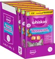 WHISKAS Knuspertaschen Katzensnacks mit Lachs 6 x 60g – Leckere Lachs-Snacks