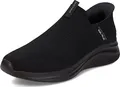 Skechers Herren Ultra Flex 3.0 Smooth Step Slip-On, Black Knit/Trim, 43 EU