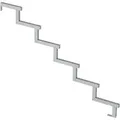 Plus A/S Treppenwange 6-Stufen - Schritttiefe 28 cm D 153 cm H 102 cm Feuerverzinkt