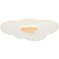 Novel Led-Deckenleuchte Chicago, Natur, Weiß, Holz, Metall, Kunststoff, Kiefer, massiv, Uni,Uni, Wolke,Wolke, F, 45x6x60 cm, RoHS, ISO 9001, Bsci, CE, 3 Helligkeitsstufen, Lampen & Leuchten, Innenbeleuchtung, Leuchten nach Räumen, Schlafzimmerlampen