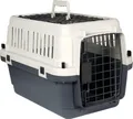Karlie Flugzeugbox Nomad Toploader - Hundetransportbox - S - Kunststoff - Grau/Weiß - 60,7x40x40,5 cm