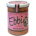Ebbi Hundenassfutter im Glas - Wildlachs 400g Glas Nassfutter mit Hähnchenmägen Reis etc. für Hunde