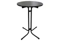 CHEFGASTRO® Stehtisch Runder Bistrotisch klappbar mit Husse HxØ 110x70cm MDF-Platte mit PVC, Stabiler Stehtisch hoher Tisch Gartentisch Klapptisch Partytisch