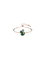 Swarovski Armband Swan bangle, Swan, Green, Rose gold-tone plated