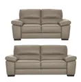 CALIA ITALIA Polstergarnitur Gaia, hochwertige Garnitur aus 2-Sitzer und 3-Sitzer, edles Design, (Set, 2-tlg), Ledergarnitur, in zwei hochwertigen Lederqualitäten