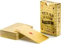 Premium Pokerkarten Set aus Kunststoff mit edler Goldfolie – Wasserfest, knitterfrei & langlebig für Poker, Zaubertricks und Casino Abende