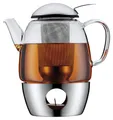 WMF SmarTea Teekannen-Set 3-teilig Teekanne Teesieb Stövchen Edelstahl Glas