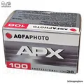 AgfaPhoto APX 100 Schwarzweißfilm 135/36 ISO 100 Professioneller Kleinbildfilm