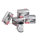 5x Agfa APX 100 135-36 S/W B/W schwarz weißfilm film Kleinbildfilm 35mm 135