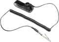 TRU COMPONENTS WristME-SET-10-183-K ESD-Handgelenkband Schwarz inkl. Erdungskabel Druckknopf 10 mm, Krokodilklemme