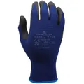 SHOWA 380, Mikroporöses Nitril – Beschichtung, Mehrzweck, Blau mit schwarzer Handfläche, 7/M