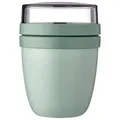 Mepal Joghurtbecher-To-Go Ellipse, Salbeigrün, Kunststoff, 12.8 cm, BPA-frei, Küchenzubehör, Vorratsbehälter, Brotdosen