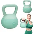 Gymtek® Weiche Kettlebell Hantel - 6kg Gewicht - Kugelhantel, Schwunghantel, Kugelgewicht für Home Gym, Fitness, Pilates, Krafttraining - Grün