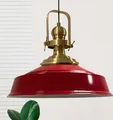 Asletl Hängelampe Industrial Metall Ø40cm, Küchenlampe Hängend Vintage, Hängelampe Esstisch E27, Pendelleuchte Esstich Lampe Modern Lampenschirm