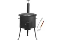 BBQ-Toro Feuerstelle Gusseisen Kazan 19 L mit Kazan Ofen Ø 44 cm, Gusstopf mit Deckel