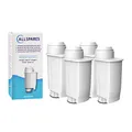 AllSpares Wasserfilter (x4) geeignet für Philips / Saeco Kaffeemaschinen Ersatzfilter für BRITA Intenza+ und Philips / Saeco CA6702