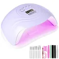 UV LED Lampe für Nägel,168W Nageltrockner für Gel Nagellack,Tragbarer USBLade...