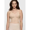 Lang-BH TRIUMPH "Doreen L02 X", Damen, Gr. 110, Cup D, beige (natur), Microtouch, Spitze, Obermaterial: 79% Polyamid, 13% Elasthan, 8% Baumwolle, klassisch, BHs, mit Spitzendetails