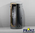 Solarspeicher Hygienespeicher 300 Liter mit Isolierung 2 WT Brauchwasser, Solar