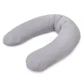 Theraline Stillkissen Dodo Pillow Premium - Grau, 2-tlg., Lagerungskissen, Schwangerschaftskissen, Seitenschläferkissen - 180 cm