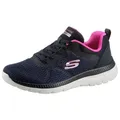 Skechers BOUNTIFUL - QUICK PATH Berufsschuh Freizeitschuh, Halbschuh, Schnürschuh mit gepolsterter Innensohle blau 38 EU