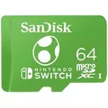 SANDISK Nintendo Switch R100/W90 microSDXC     64GB, UHS-I U3, Class 10, Yoshi