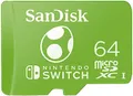 SanDisk microSDXC UHS-I Speicherkarte für Nintendo Switch Yoshi Edition 64 GB (U3, Class 10, 100 MB/s Übertragung, mehr Platz für Spiele)