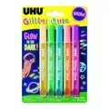 UHU Glitterglue Glow in the Dark 5 Farben