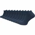 Herren Sneaker Socken aus 100% reiner Baumwolle (6 Paar | 10 Paar) | kurze & dünne Füßlinge | ohne drückende Naht über den Zehen (DE/NL/SE/PL, Numerisch, 47, 50, Regular, Regular, blau | 10 Paar)