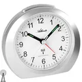 Atlanta 1856/19 Wecker Funk Funkwecker silbern mit Licht Snooze
