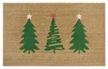 Kokos Fußmatte Weihnachten für Innen  Schmutzfangmatte Natur, Kokosmatte Weih...