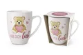 La Vida Tasse Kaffeetasse Tee Kaffee Tasse Becher 0,25l Geschenk la vida Teddy, Material: Porzellan