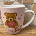 Becher 250ml Teddy Hab dich lieb spülmaschienntauglich Kaffee Teee Kakao Tasse