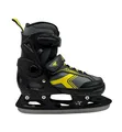Cox Swain verstellbare Schlittschuhe Polar, Eislaufschuhe für Kinder, Jugendliche und Erwachsene bis 100KG, vorgeschliffene Edelstahlkufe, Softboot, Grey/Yellow Gr. M (37-40)