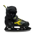 Cox Swain Schlittschuhe POLAR – größenverstellbar, Softboot – Grey/Yellow – M (37-40), Verstellbare Schlittschuhe mit Edelstahlkufen