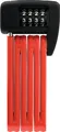ABUS Faltschloss Bordo Lite 6055C - mit Zahlencode - Extra-leichtes Zahlenschloss aus Spezialstahl - ABUS-Sicherheitslevel 7 - 60 cm - Rot