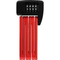 ABUS Faltschloss Bordo Lite 6055C - mit Zahlencode - Extra-leichtes Zahlenschloss aus Spezialstahl - ABUS-Sicherheitslevel 7 - 60 cm - Rot