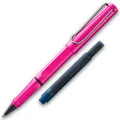 LAMY Tintenroller Safari ROLL INK Pink mit Füller Tintenpatrone blau löschbar