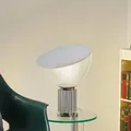 Tischleuchte FLOS, Taccia small, dimmbar, Transparent, für Wohnzimmer, Metall, Design - 48.5