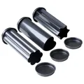 Birkmann, Partybrot-Backröhren-Set, anthrazit, 22 x 9 cm, Karbonstahl, 3-teilig