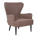 B-Ware SVITA ARTHUR Ohrensessel Sessel Relaxsessel Modern Gepolstert Stoff Braun